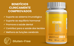 Vitamina D3 2.000UI 180 Cápsulas