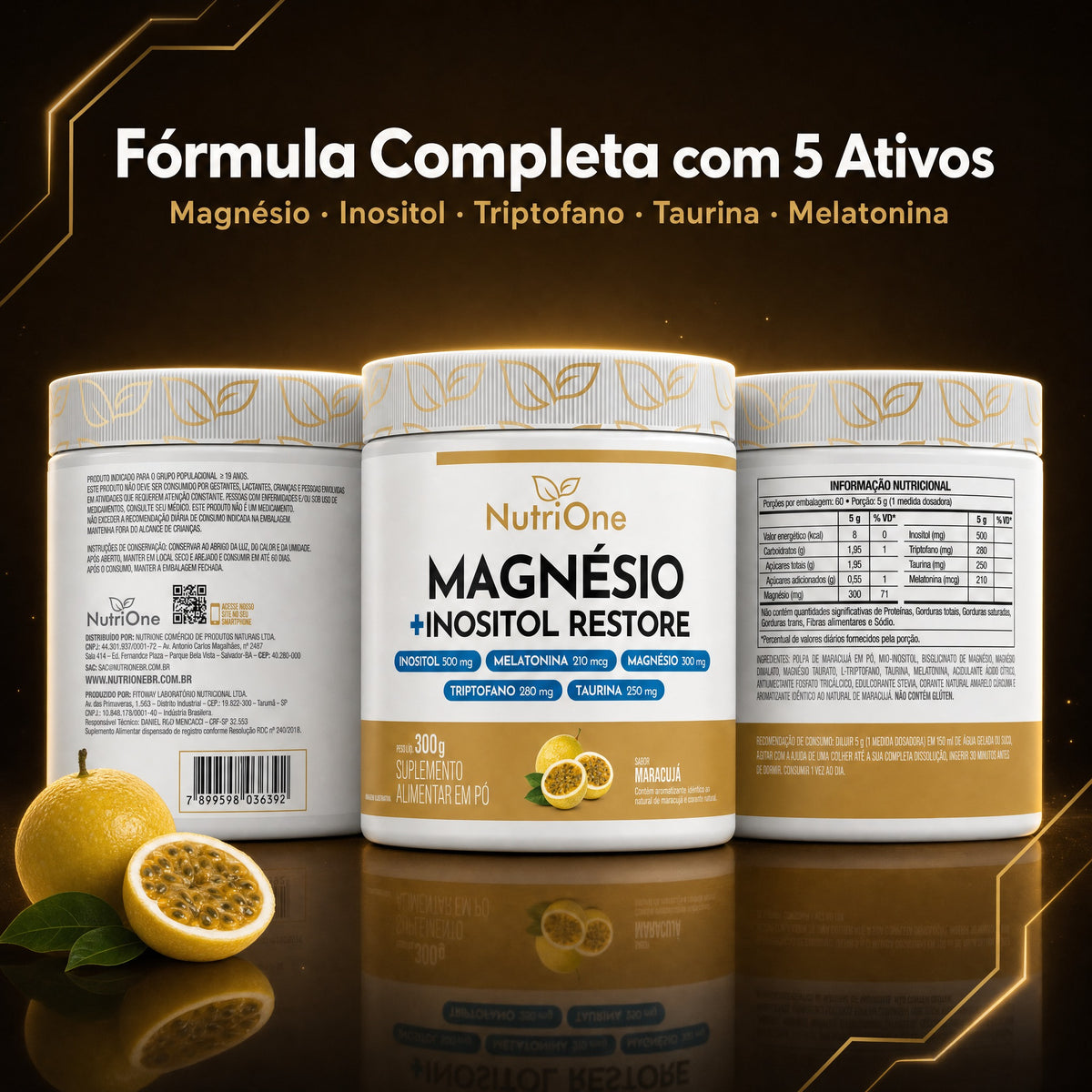 Magnésio + Inositol Restore Maracujá