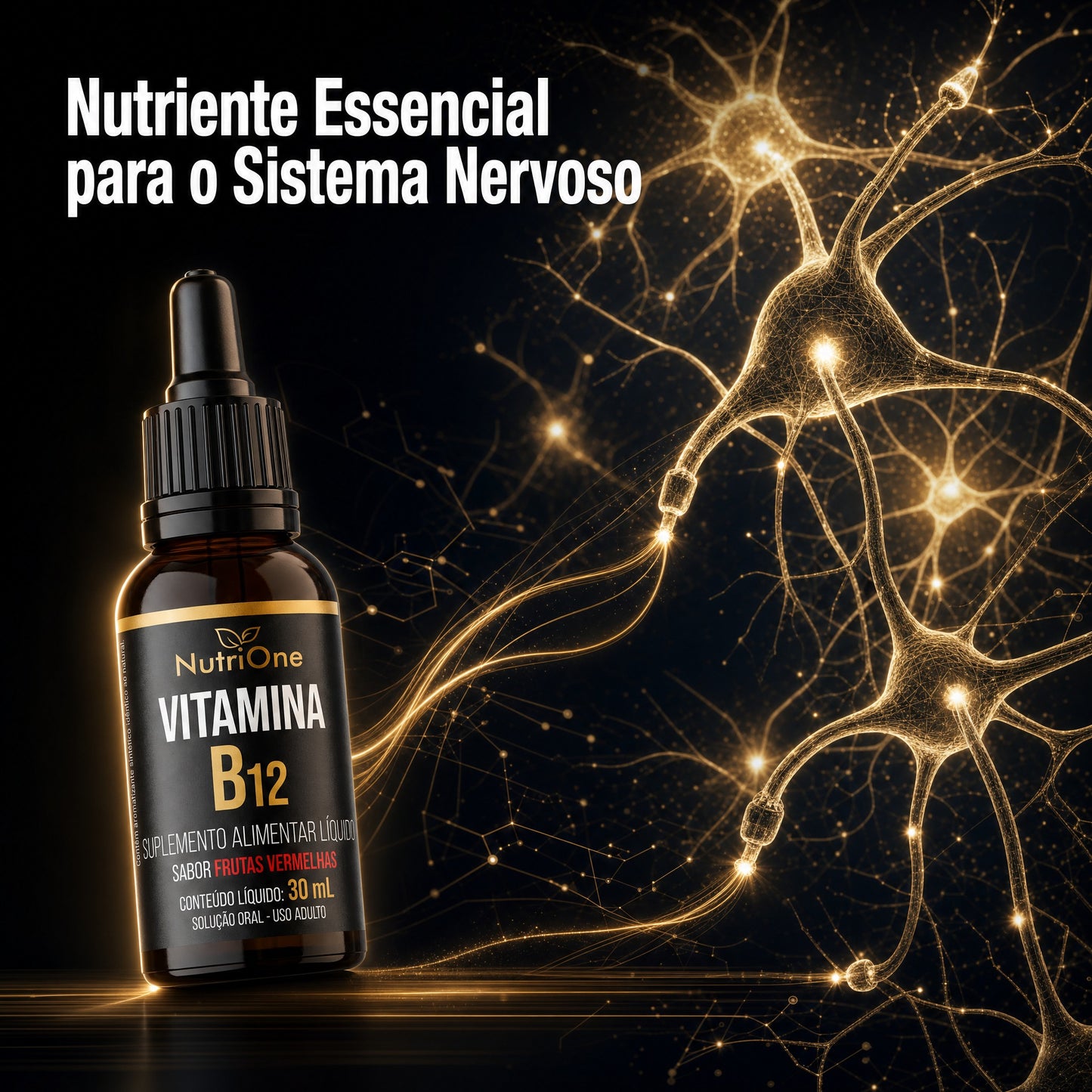 Vitamina B12 Metilcobalamina Líquida em Gotas