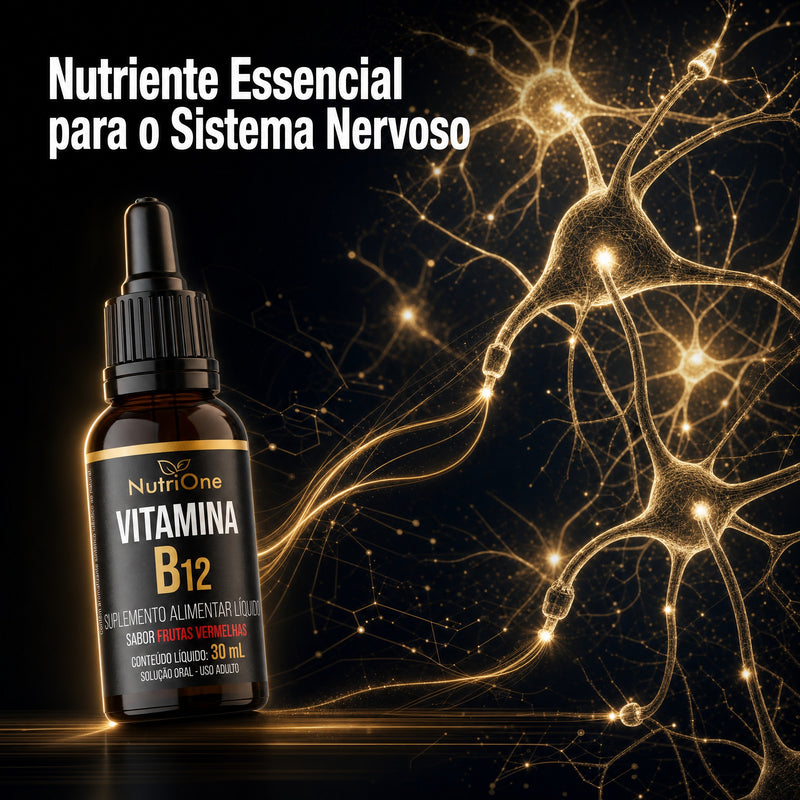 Vitamina B12 Metilcobalamina Líquida em Gotas