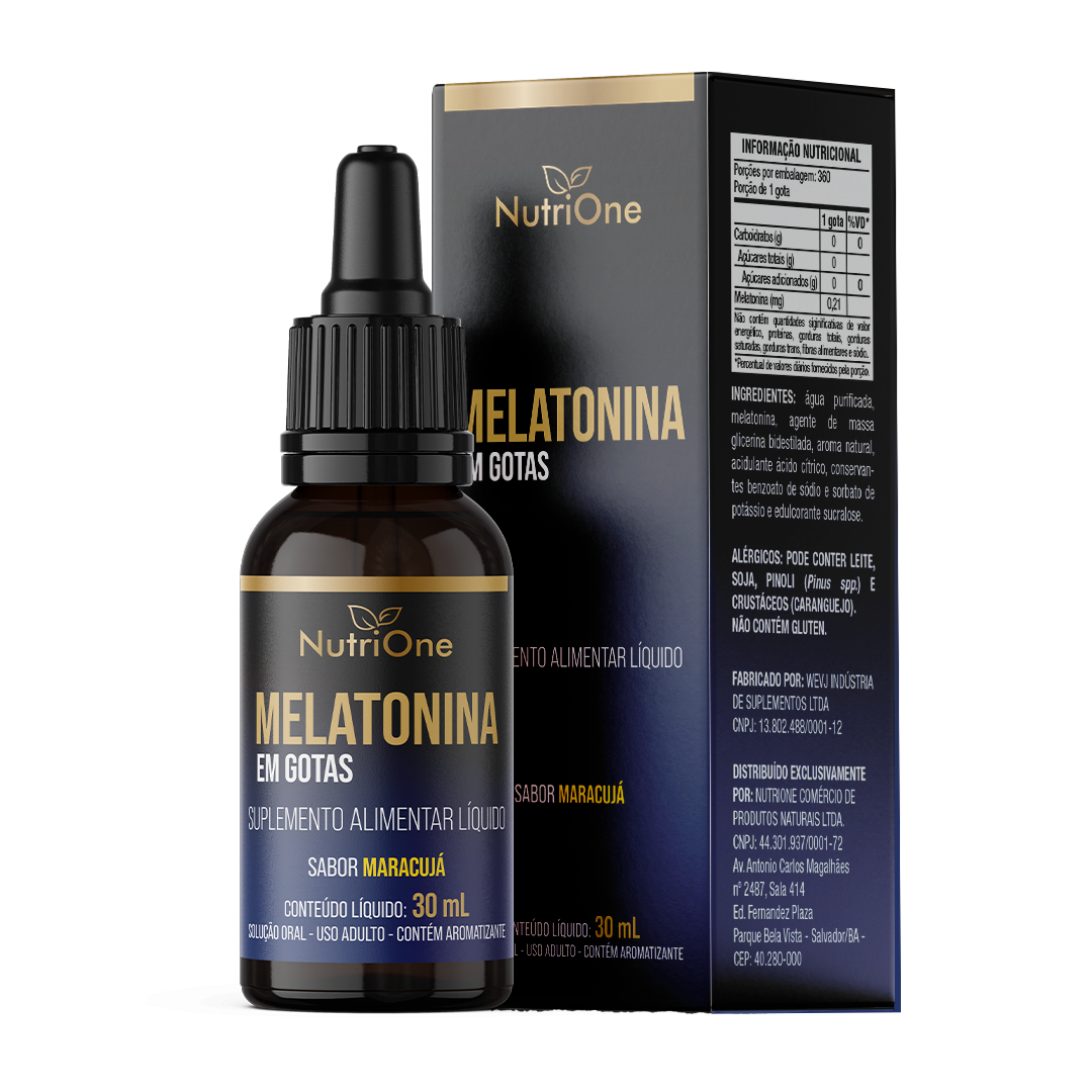Melatonina em Gotas 30ml Sabor Maracujá