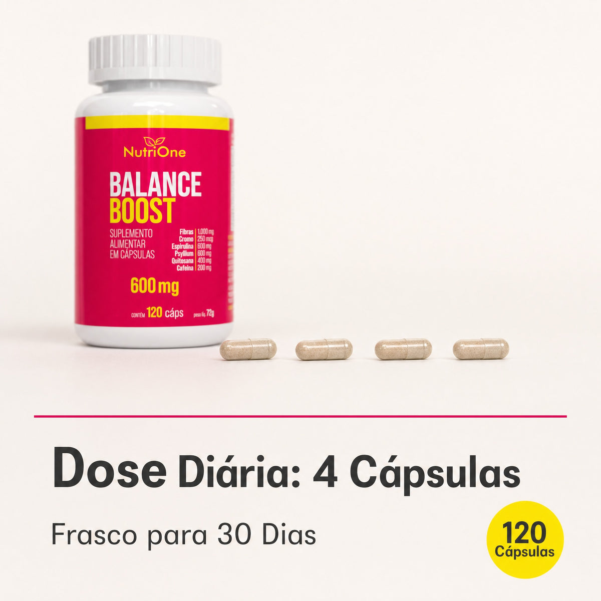 Balance Boost 600mg 120 Capsulas - Nutrione