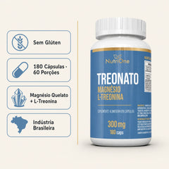 Magnesio L Treonato L-Treonina 180 Capsulas - Nutrione