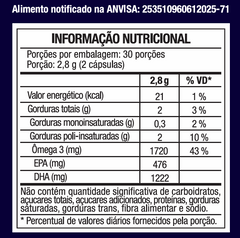 Omega 3 Super DHA 1698mg 60 Softgels - Nutrione