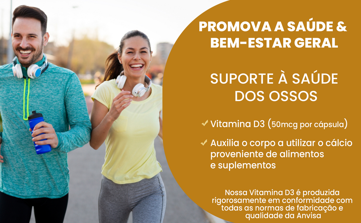 Vitamina D3 2.000UI 180 Cápsulas