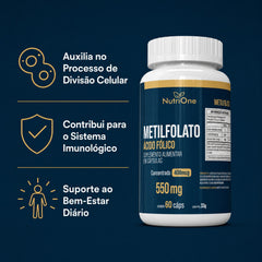 L-Metilfolato de Cálcio 60 Cápsulas