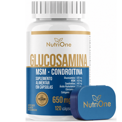 Glucosamina, MSM, Condroitina, Curcumina, Colageno Tipo II, Acido Hialuronico e Calcio 120 Caps - Nutrione