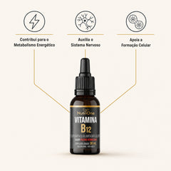 Vitamina B12 Metilcobalamina Líquida em Gotas