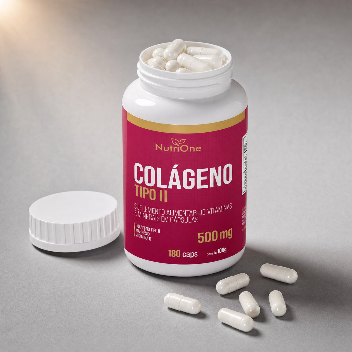 Colágeno Tipo II + Vit. D e Magnésio 60 Caps