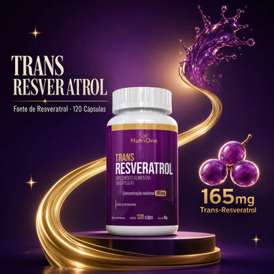 Trans-Resveratrol Concentrado 500mg 120 Cápsulas - Nutrione