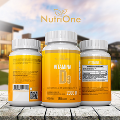 Vitamina D3 2.000UI 180 Cápsulas
