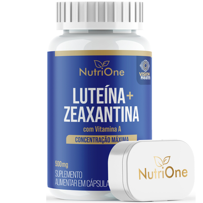 Luteina 20mg + Zeaxantina 3mg com Vitamina A - Suplemento Alimentar 60 Capsulas Concentracao Maxima - Nutrione