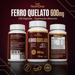 Formula Premium Ferro Quelato + 4 Ativos Concentrados 120 Capsulas - Nutrione