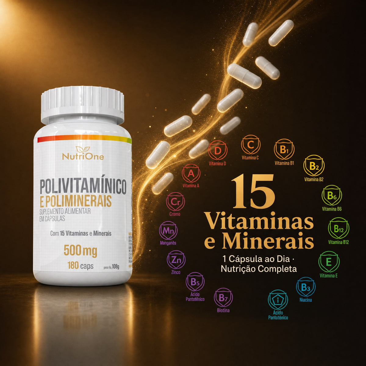 Polivitamínico Completo 180 Cápsulas - Nutrione