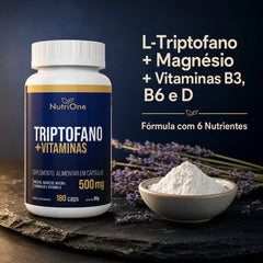 Triptofano + Vitaminas 500mg 180 Cápsulas