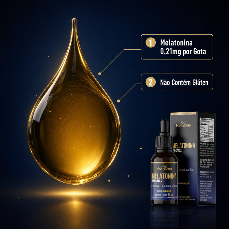 Melatonina em Gotas 30ml Sabor Maracujá