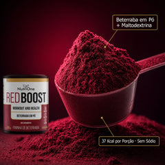 Red Boost Beterraba em Pó com Maltodextrina 300g - Farinha de Beterraba Sabor Natural, Sem Glúten, Sem Sódio - Nutrione