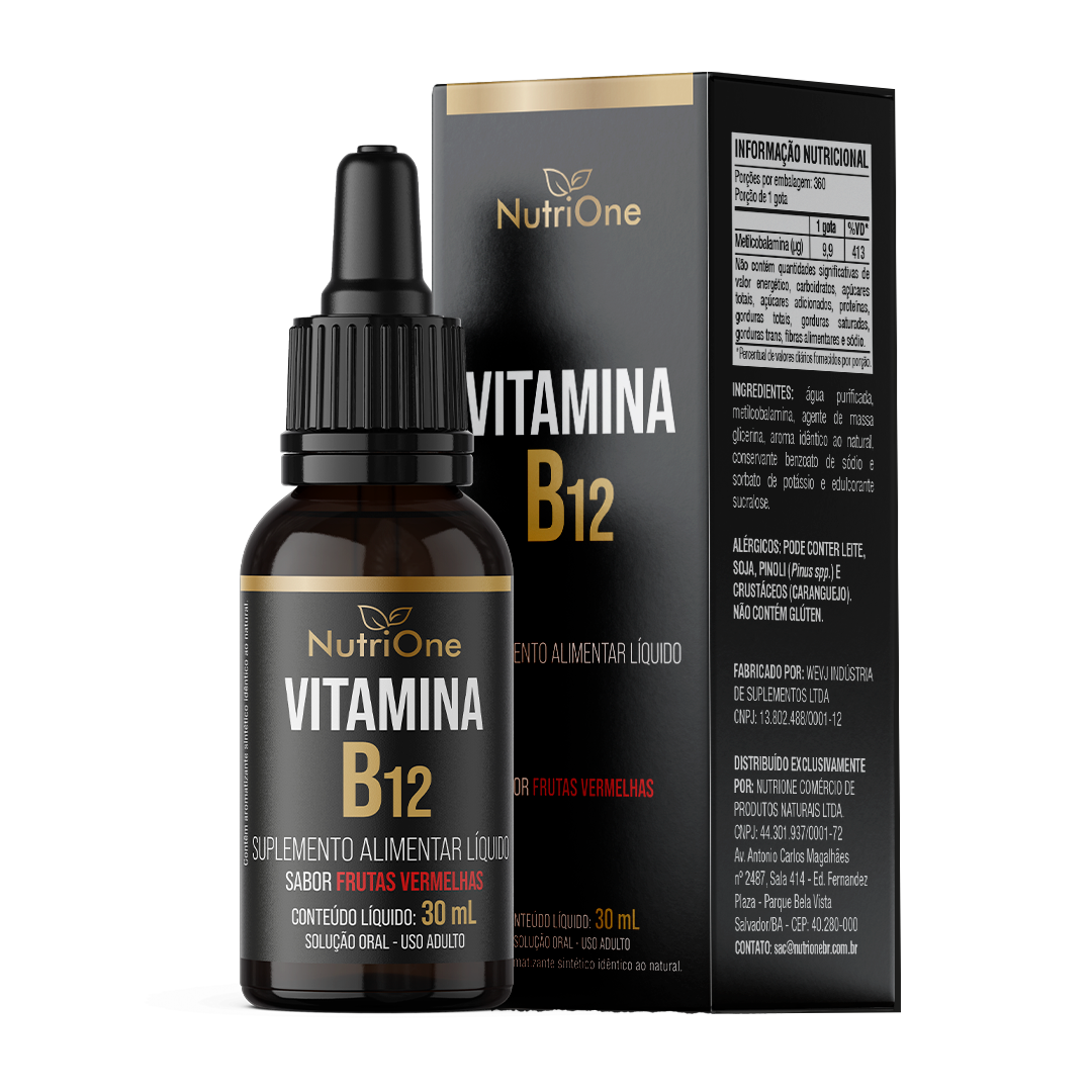 Vitamina B12 Metilcobalamina Líquida em Gotas