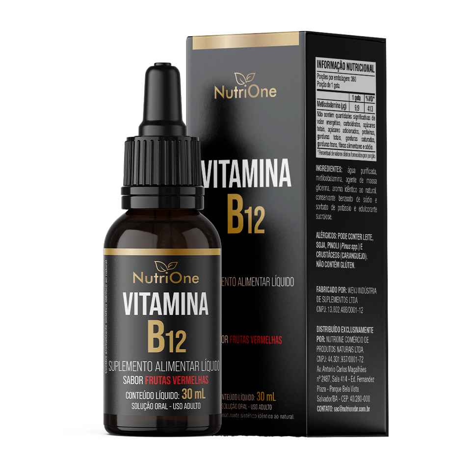 Vitamina B12 Metilcobalamina Líquida em Gotas