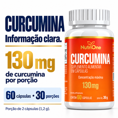 Curcumina NutriOne, suplemento alimentar em cápsulas