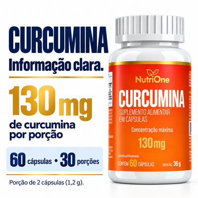 Curcumina 130 mg 60 Cápsulas - Nutrione