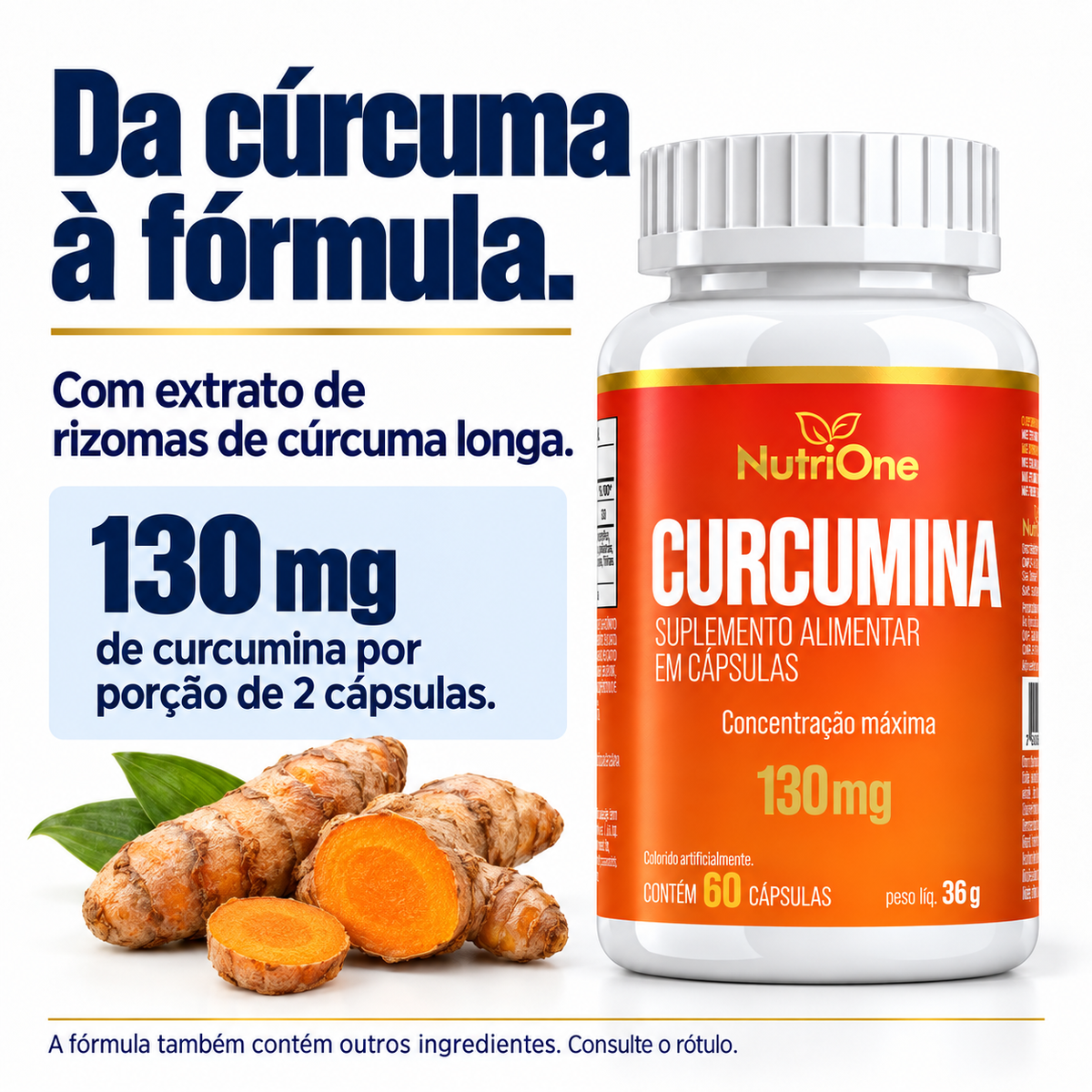 Extrato de rizomas de cúrcuma longa