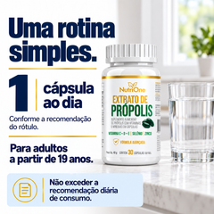 Recomendação de consumo de uma cápsula ao dia para adultos