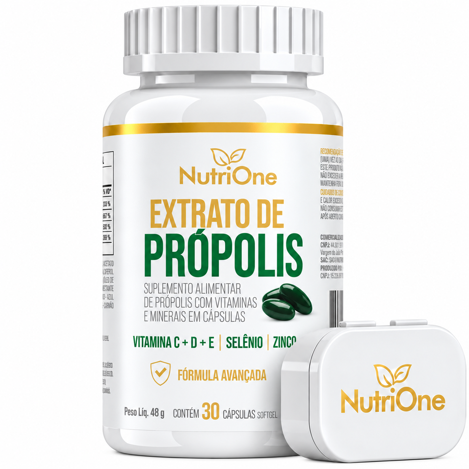 Extrato de Própolis NutriOne com 30 cápsulas softgel