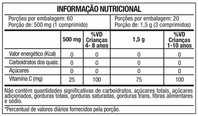 Vitamina C Infantil (Kids) Laranja 60 Comp